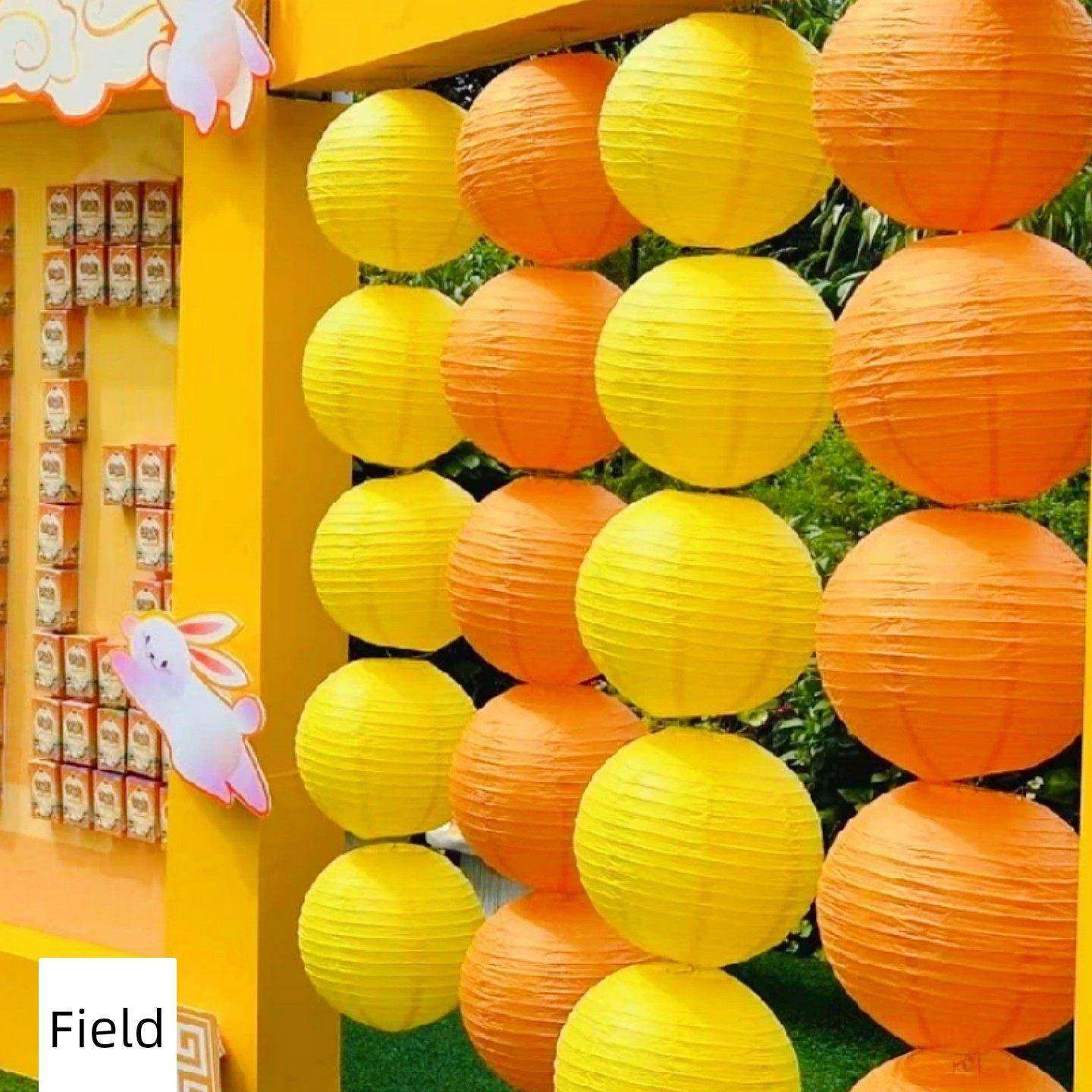 黄色橙色系纸灯笼挂饰古风折叠纸灯罩中秋游园会场景布置氛围装饰,节庆用品/礼品,灯笼,淘宝优惠券,粉丝福利购,淘宝优惠卷