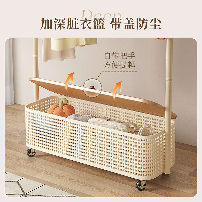 衣帽架落地卧室家用可移动室内凉晒衣架阳台挂衣服架子简易晾衣架