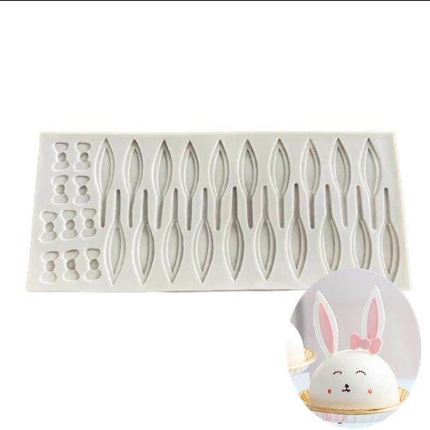蛋糕硅胶模具兔耳朵蝴蝶结巧克力diy慕斯插片模粘土 翻糖烘焙工具,厨房/烹饪用具,烘焙模具,淘宝优惠券,粉丝福利购,淘宝优惠卷