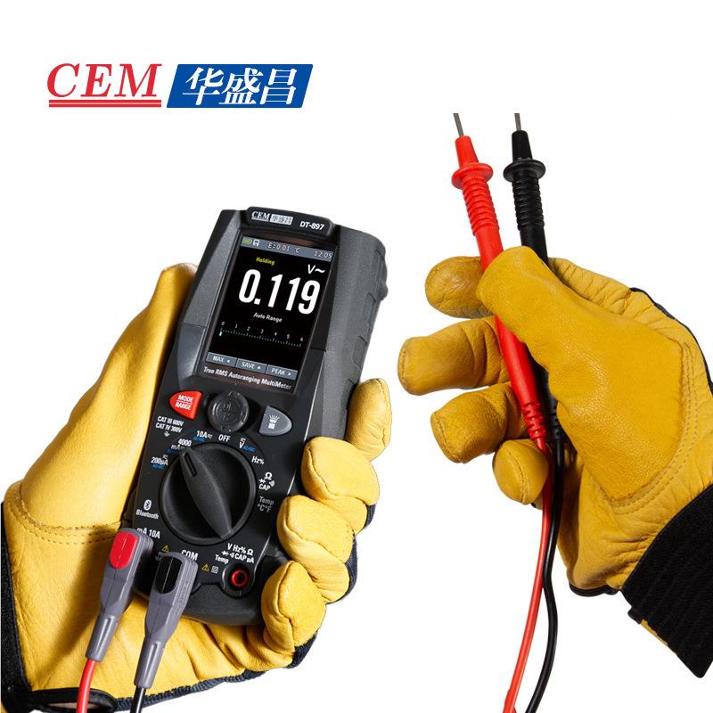 (CEM)高度字DT-897万用表彩屏万能表电压表D数T-896、DT-精897