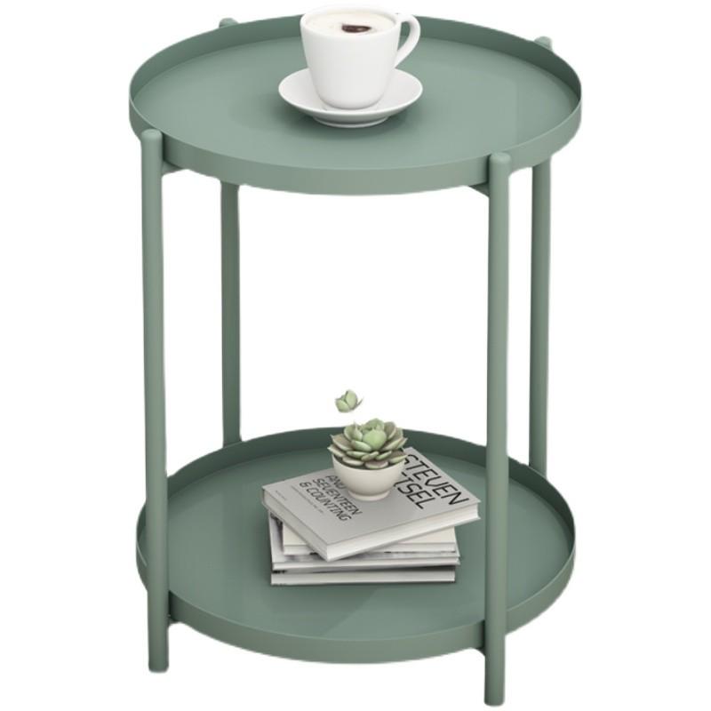 北欧小茶几卧室置物架床头角几客厅沙发边几阳台休闲白色小圆桌子