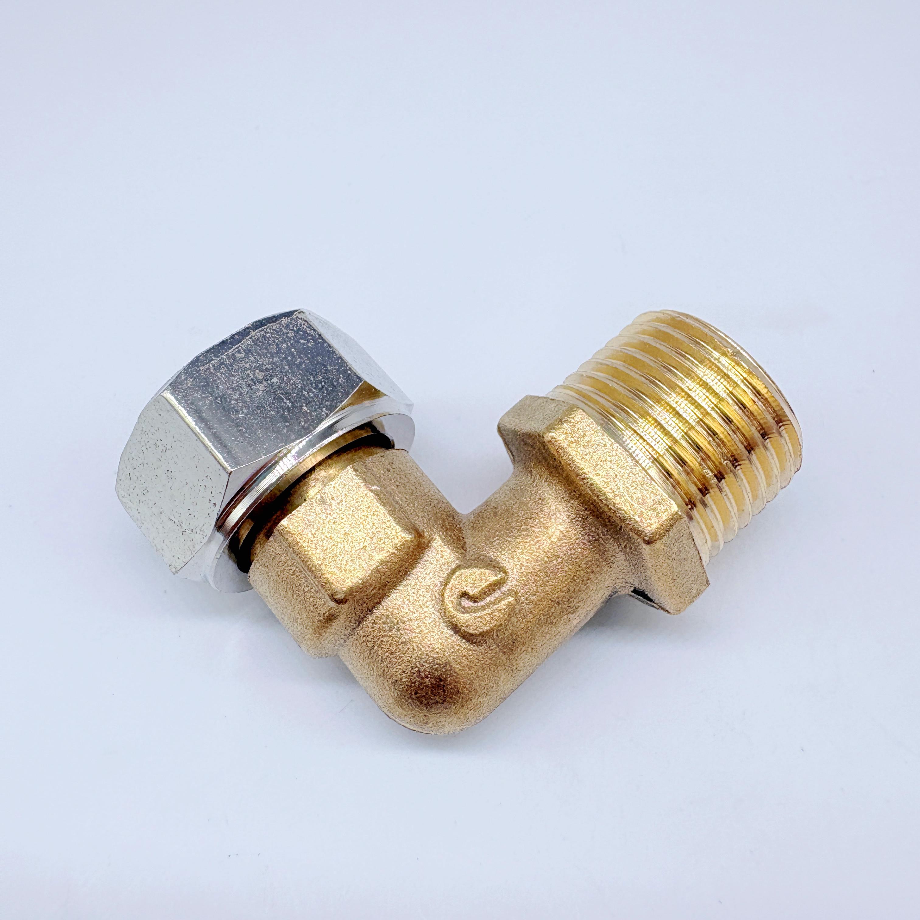 金嘲铜弯活品牌热水器专用活接4分20ppr活接售后铜弯头