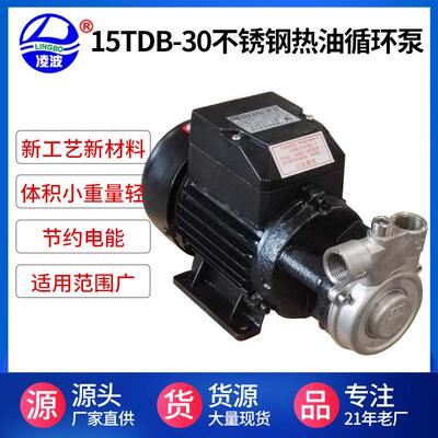 供应凌波牌15TDB-30、40型不锈钢高压热油循环泵小功率耐用 耐温2