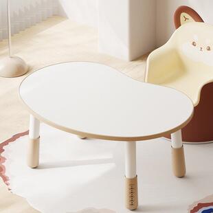 儿童花生桌宝宝幼儿园小桌子实木书桌学习早教桌椅子