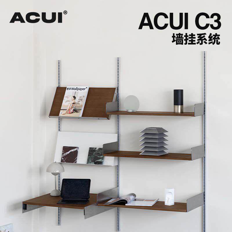 阿崔造屋 上墙壁挂实木板置物架创意挂架陈列架大白墙装饰收纳架