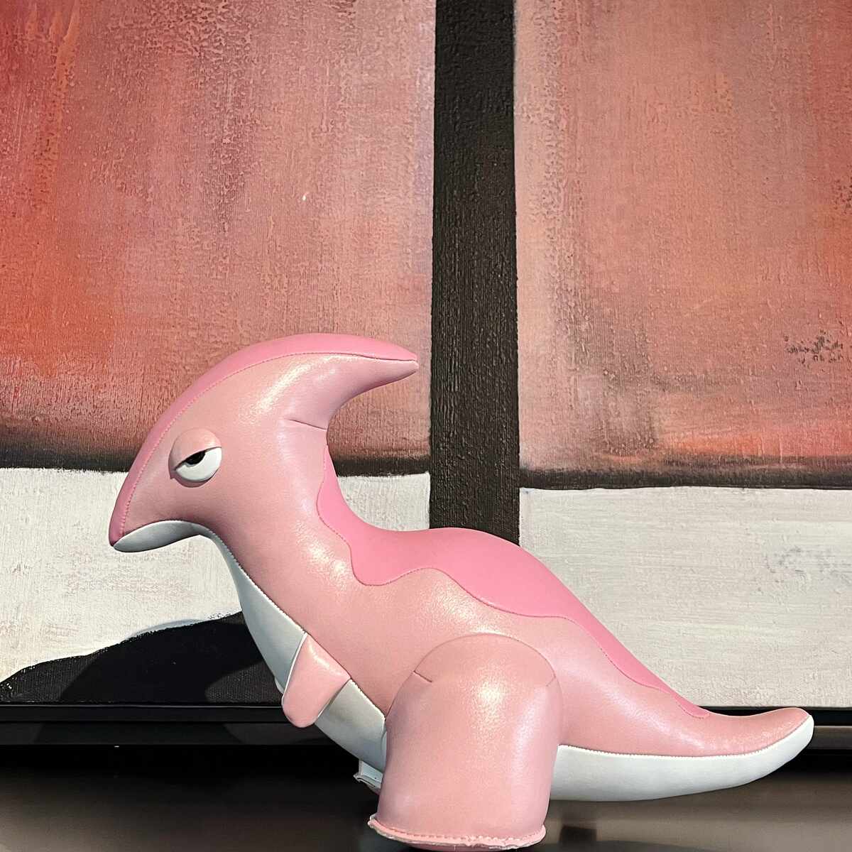 玩宠 恐龙系列 · 副栉龙手工皮质摆件安抚公仔暖居装饰礼物