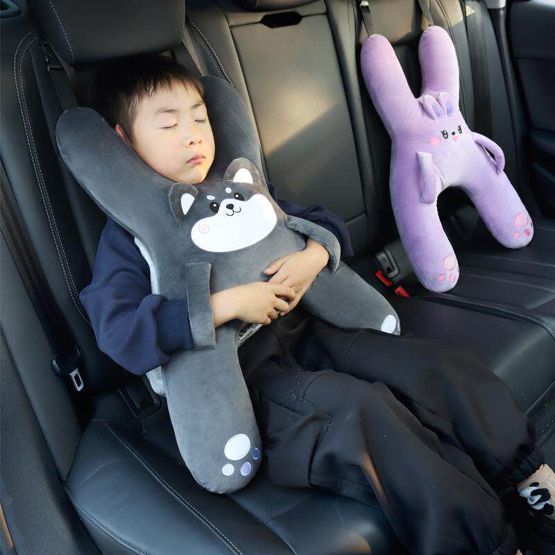 汽车头枕儿童睡觉护颈枕长途车载上抱枕后排后座枕头车用睡枕
