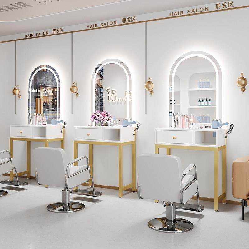 免打孔理髲店镜台专用美容美发镜柜子一体工具柜网红带灯LED镜台,商业/办公家具,其它,淘宝优惠券,粉丝福利购,淘宝优惠卷