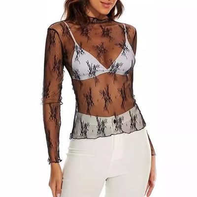 Women's long sleeved lace pullover sunscreen jacket, base