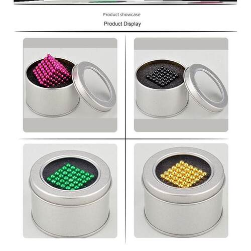 Colorful Magnetic Ball Toys Metal DIY Magnet Balls Block