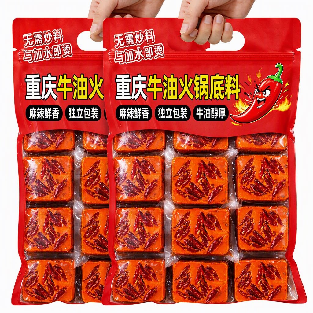 正宗重庆火锅底料独立小包装牛油麻辣香锅冒菜麻辣烫无需炒料调料