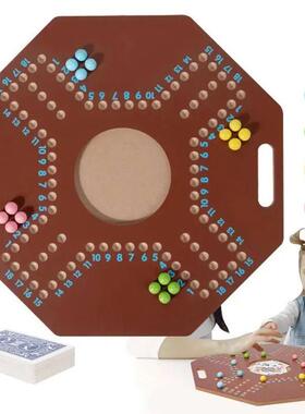 Beads Chess Board Game Folding Wooden Strategy Board Games T