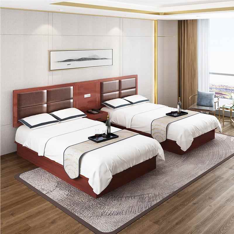 板式酒店公架配床套床宾馆床家具标间床全套民宿寓客房快捷6350旅