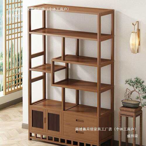 厂家甩卖新中式博古架茶酒柜子客厅摆放柜多宝阁紫砂壶展示柜