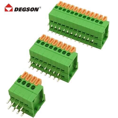 DEGSON高正高松弹簧式PCB接线端子DG141R-2.54-04P-14-00AH连接器
