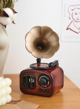 复古怀旧留声机摆件音乐盒酒吧咖啡厅玄关桌面创意超市柜子装饰物
