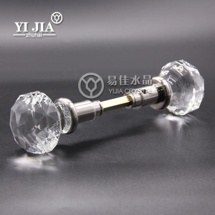 高档奢华水晶门把手卫生间门把手圆拉手欧式柜门青古铜拉手