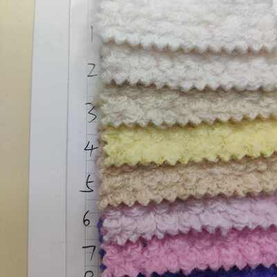 厂家现货60羊毛圈圈花呢羊圈绒呢韩圈绒布毛布粗纺面料优质