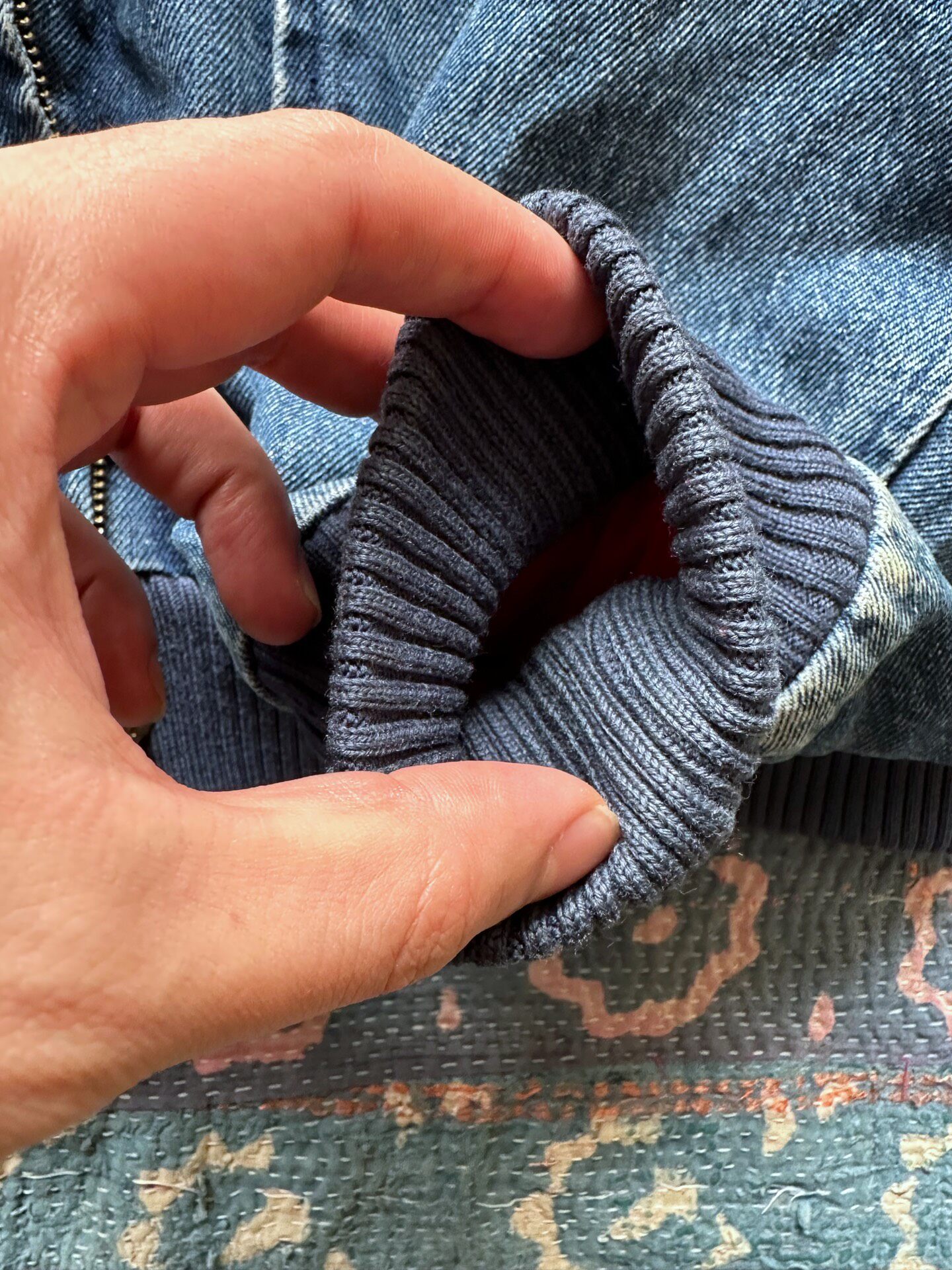 Polo Ralph Lauren Denim Shearling Jacket — back