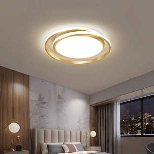 卧室灯2023年新款 主卧灯简约现代轻奢北欧网红灯具创意房间吸顶灯