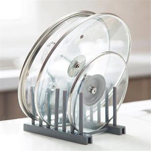 Kitchen Organizer Pot Lid Rack Holder Dish Pan Cover Rack
