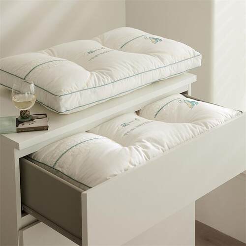 酒店枕芯宾馆全棉A类水洗磨毛大豆抗菌枕芯枕头成人护颈枕头枕芯