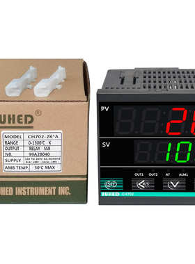 控制器温控热智能度上工业偶器ch702型烤箱输出k数显温度高精下限