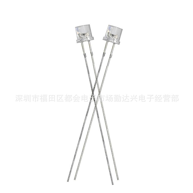 3mm平头白发红灯 LED3mmLED F3平头灯珠 直插式led二极管