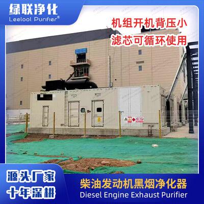 机房排烟消音工程 发电机尾气排放黑烟治理 达到林格曼黑度一级