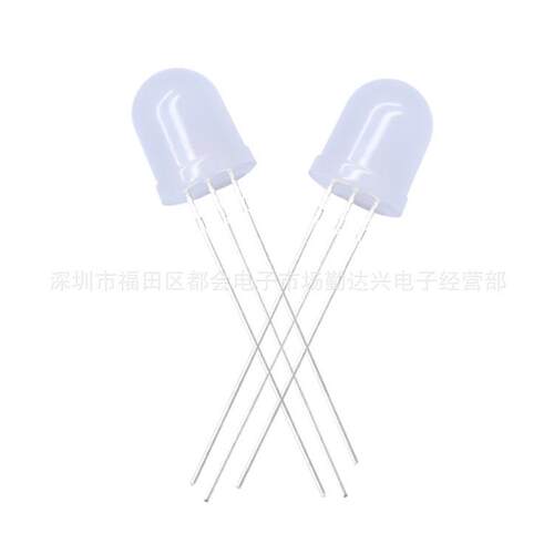 f红共绿阴共阳mm红普绿绿雾10mm红绿状双色示灯led灯珠指发翠光二