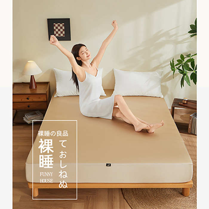 后夏季冰笠单凉床a类美野品日式感丝绸保护套高端纤维之光床垫肤