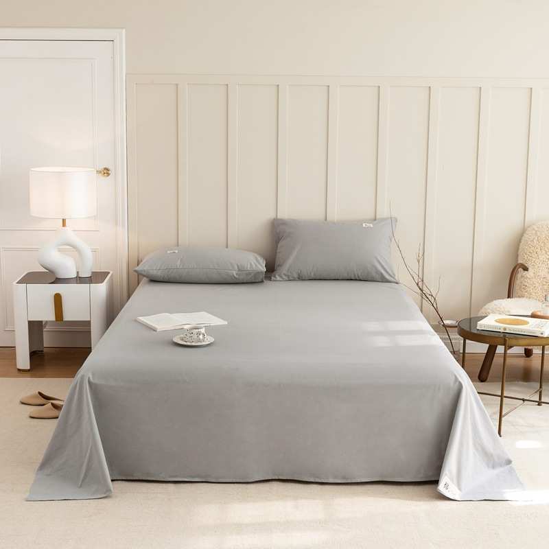 1.单人100被单8m1床单5棉单件双人家用学生宿舍.棉米床上用品