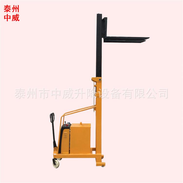 厂供半电动无腿堆高车平衡重式半自动升高铲车电动液压叉车