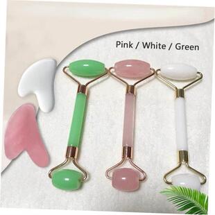 Roller Board Face Scraper Sha Gua Neck Massager Spa set 2pcs