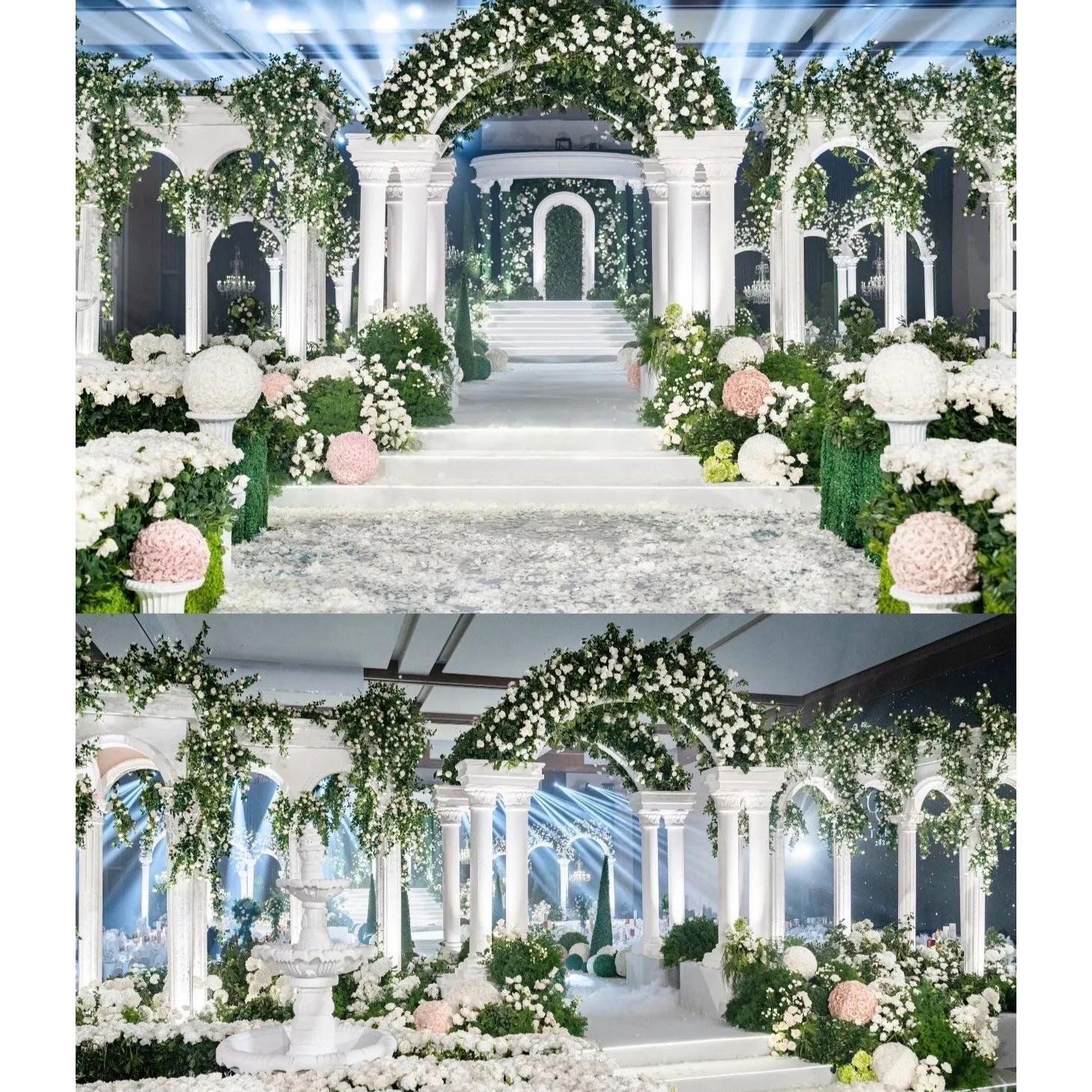 欧式婚礼婚庆罗马柱拱门欧式婚礼婚庆泡沫罗马柱拱门欧式婚礼婚庆