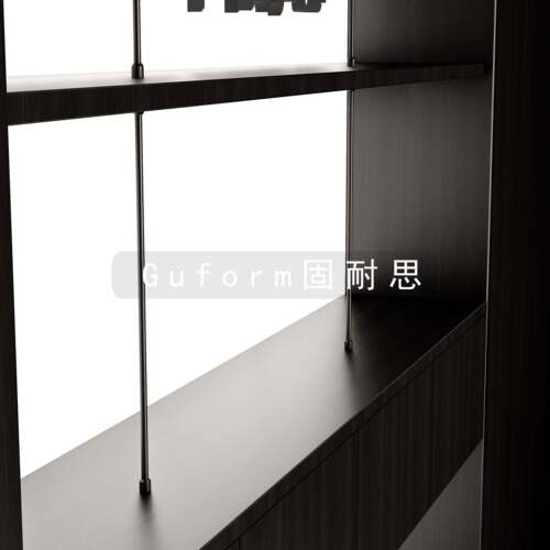 8mm金属装饰杆支撑杆铝合金圆管定制吊杆极简置物架吊架开放柜