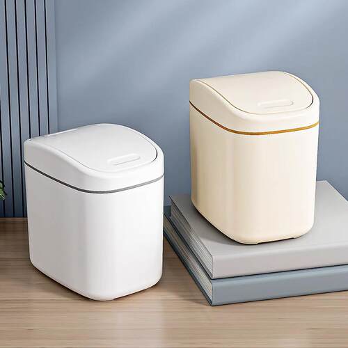 Mini Desktop Trash Can, Small Size for Home Use with Lid, Su