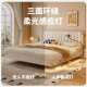 简桐语特猫复YMS810悬古奶钢油琴键雪尼尔悬浮现代约主卧双人大床