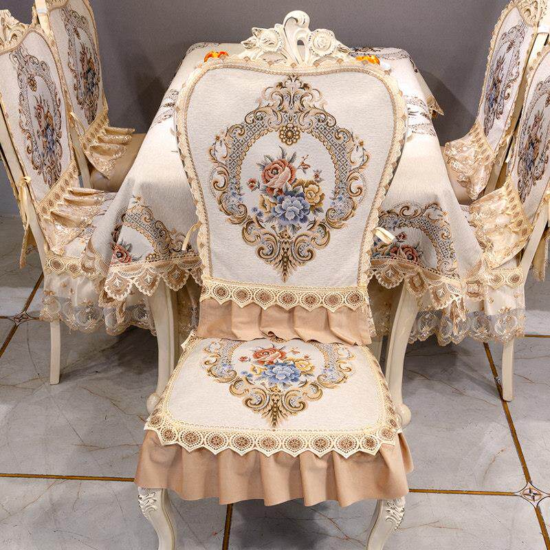 2025年新款欧式餐桌椅垫四季通用轻奢餐桌布套罩防滑定做椅子坐垫
