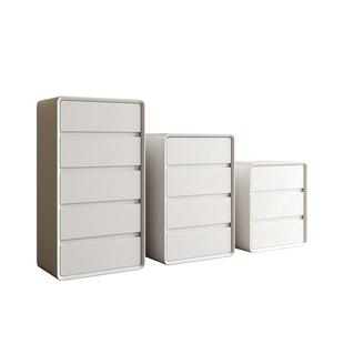 纯白色奶油风二三四五斗柜客厅抽屉柜储物柜卧室简约现代收纳柜子