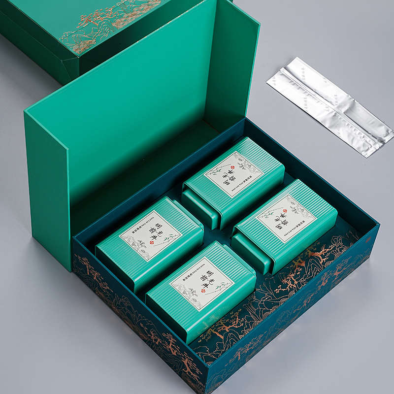 明前龙井包装盒绿茶茶叶礼品盒高档半斤一斤装礼盒装空盒定制logo