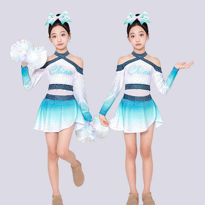 儿童啦啦操服比赛演出服中小学生啦啦队健美操运动会啦啦队表演服