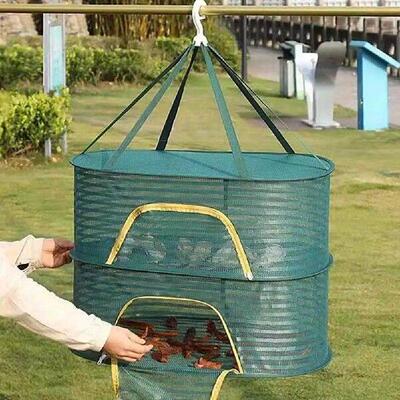 Multi Layer Drying Basket Food Fish Clothes Hanging Drying