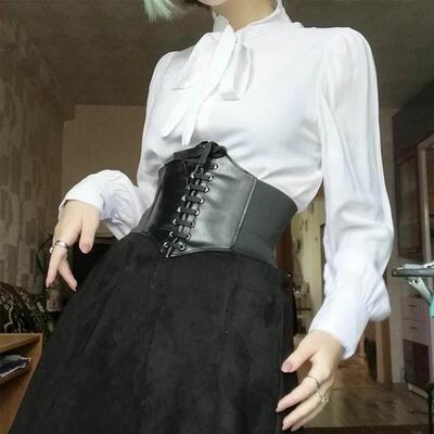 Fashion Corset Wide Belts Pu Leather Slimming Body Waistband