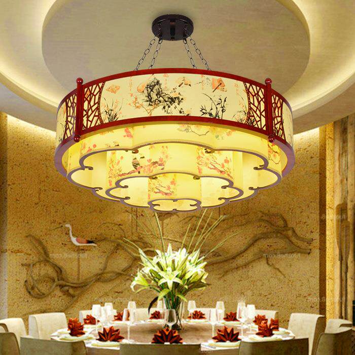 现代中式大吊灯客厅卧室餐厅吸顶灯仿古茶楼酒店工程创意灯具新款