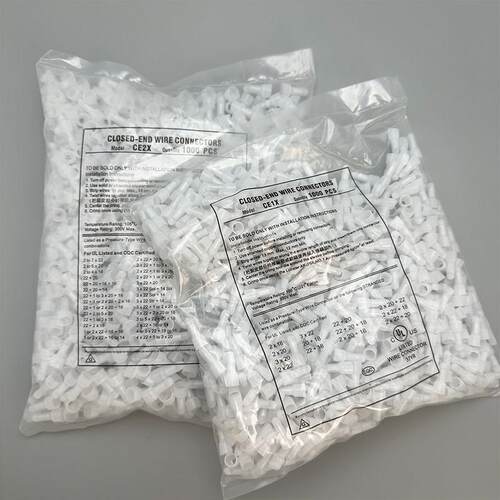 Ce-1X 2X 5X压接帽闭合端子接头喷嘴线快速端子座端子帽并联端子