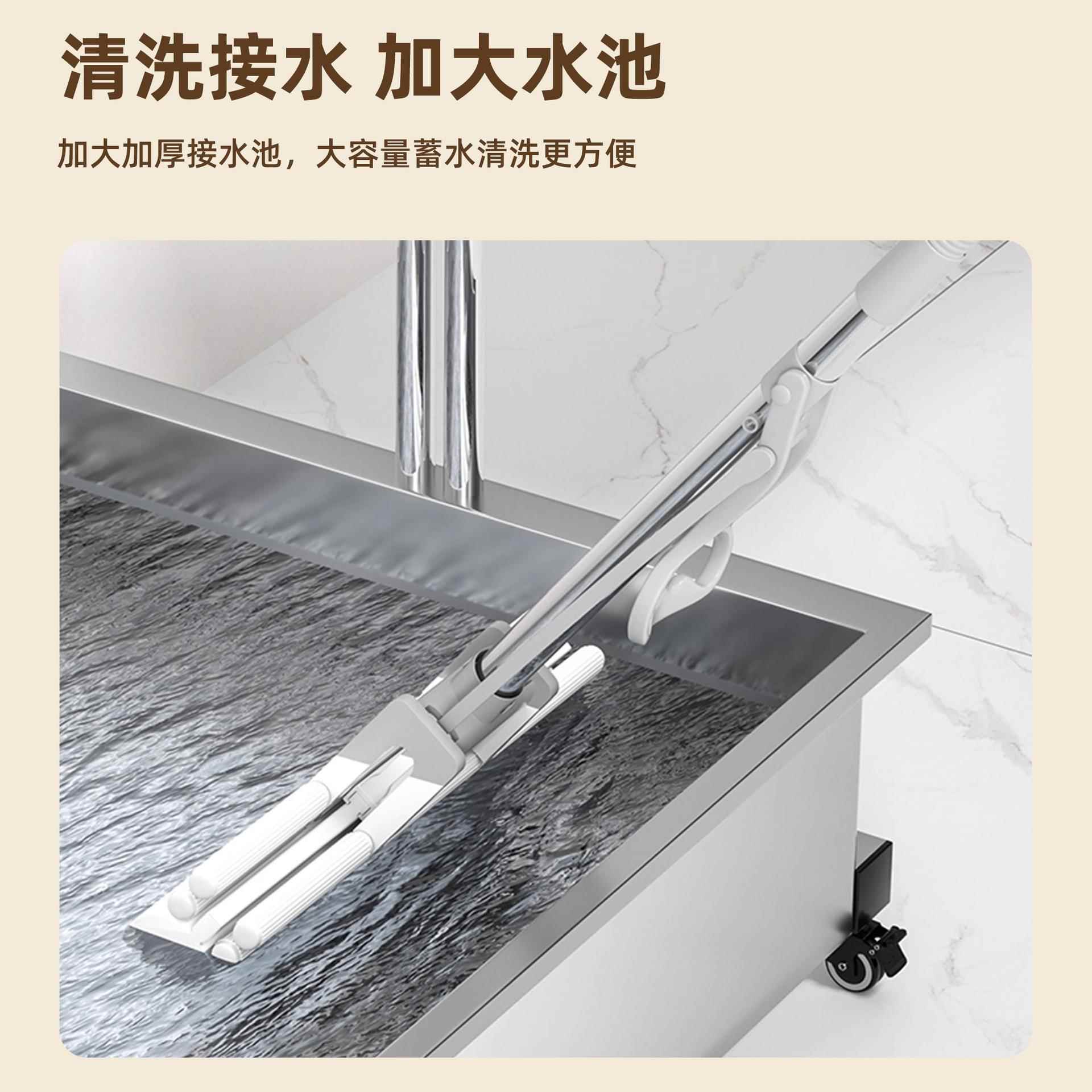 不锈钢拖落地式不锈洁钢移动拖架墩布沥水置收纳物清卫生间把挂钩