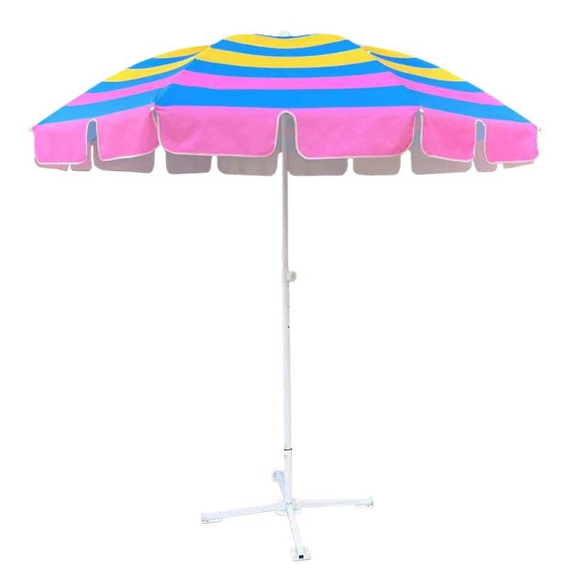 条纹户外太阳伞定造logo商场场景装饰摆摊活动折叠伞广告遮阳伞厂