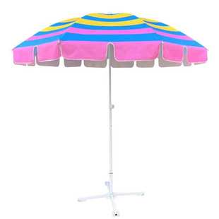 条纹户外太阳伞定造logo商场场景装 饰摆摊活动折叠伞广告遮阳伞厂