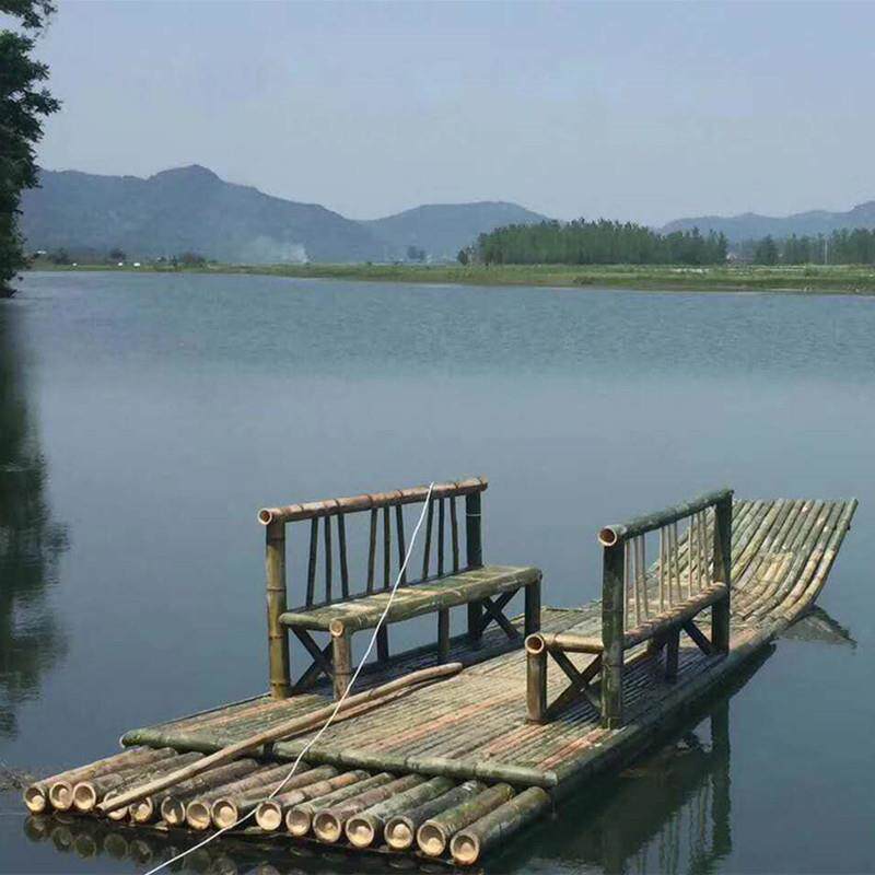 观光漂流防护水上竹筏渔业旅游景区竹排观光船漂流船小竹筏船加工